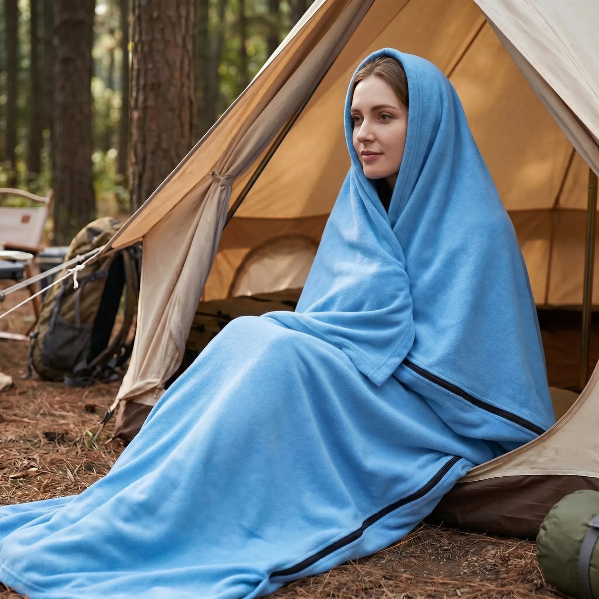 Unisex Fleece Envelope Sleeping Bag