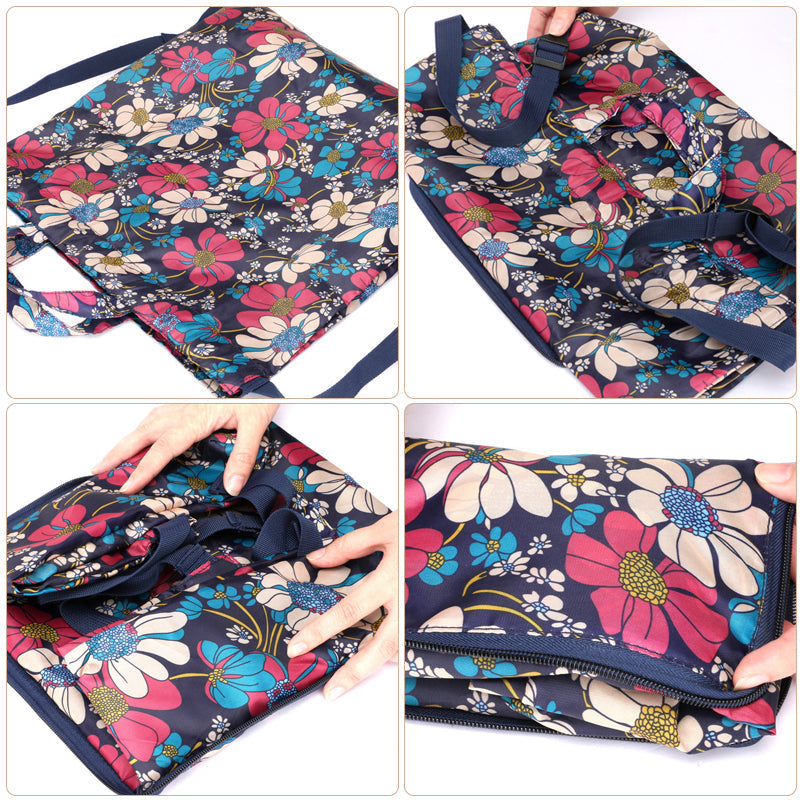 Unisex Foldable Drawstring Backpack with Waterproof Surface
