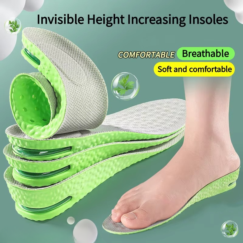 Unisex Height-Increasing Sports Insoles with Air Cushion