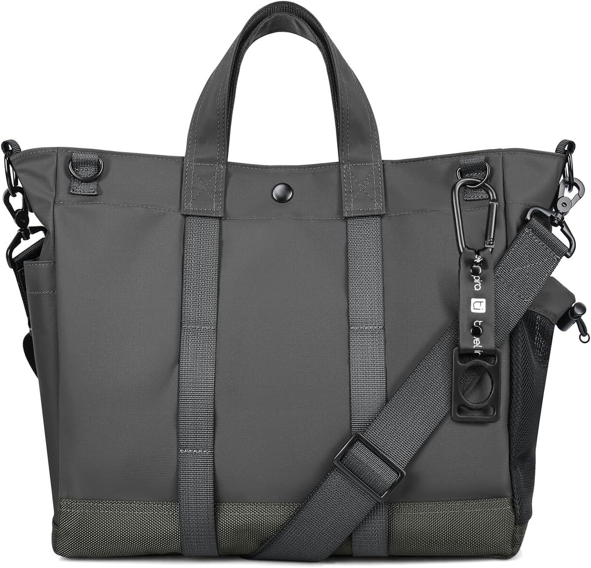 Unisex Laptop Tote Bag with Multiple Compartments and Adjustable Strap