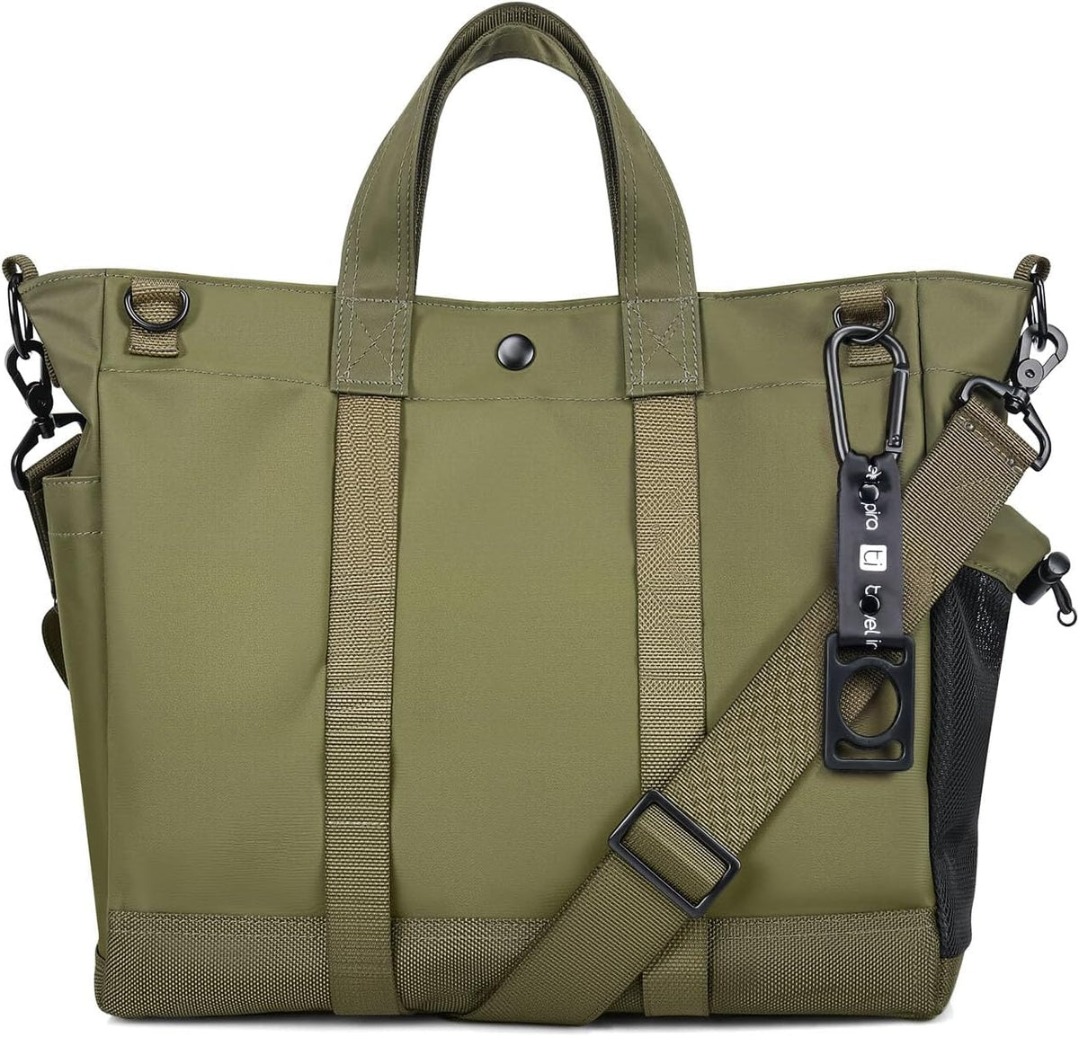 Unisex Laptop Tote Bag with Multiple Compartments and Adjustable Strap