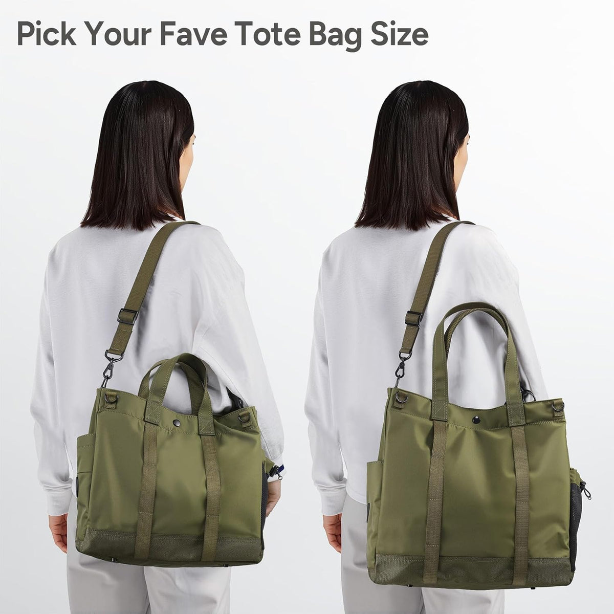 Unisex Laptop Tote Bag with Multiple Compartments and Adjustable Strap