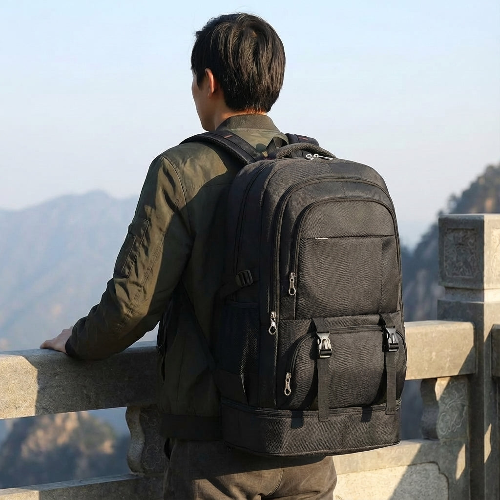 Unisex Large-Capacity Expandable Backpack
