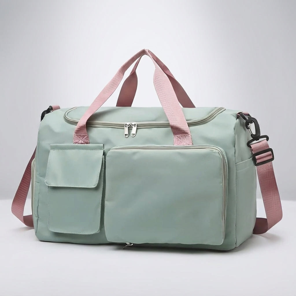 Unisex Large Travel Duffle Bag with Shoe Compartment for Weekend & Sports