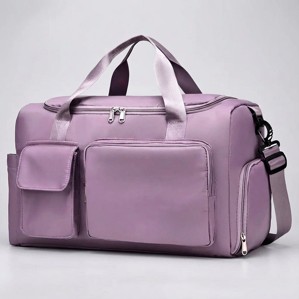 Unisex Large Travel Duffle Bag with Shoe Compartment for Weekend & Sports