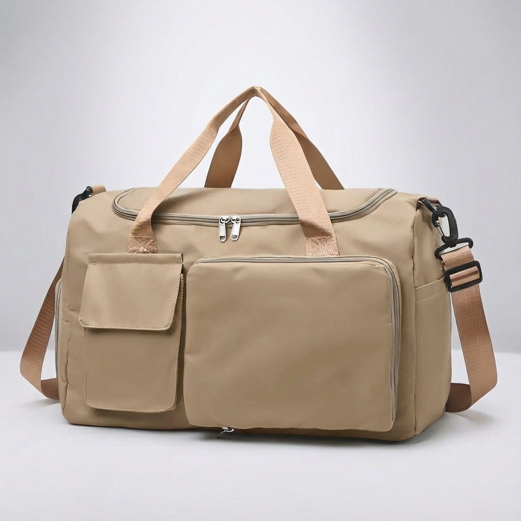 Unisex Large Travel Duffle Bag with Shoe Compartment for Weekend & Sports