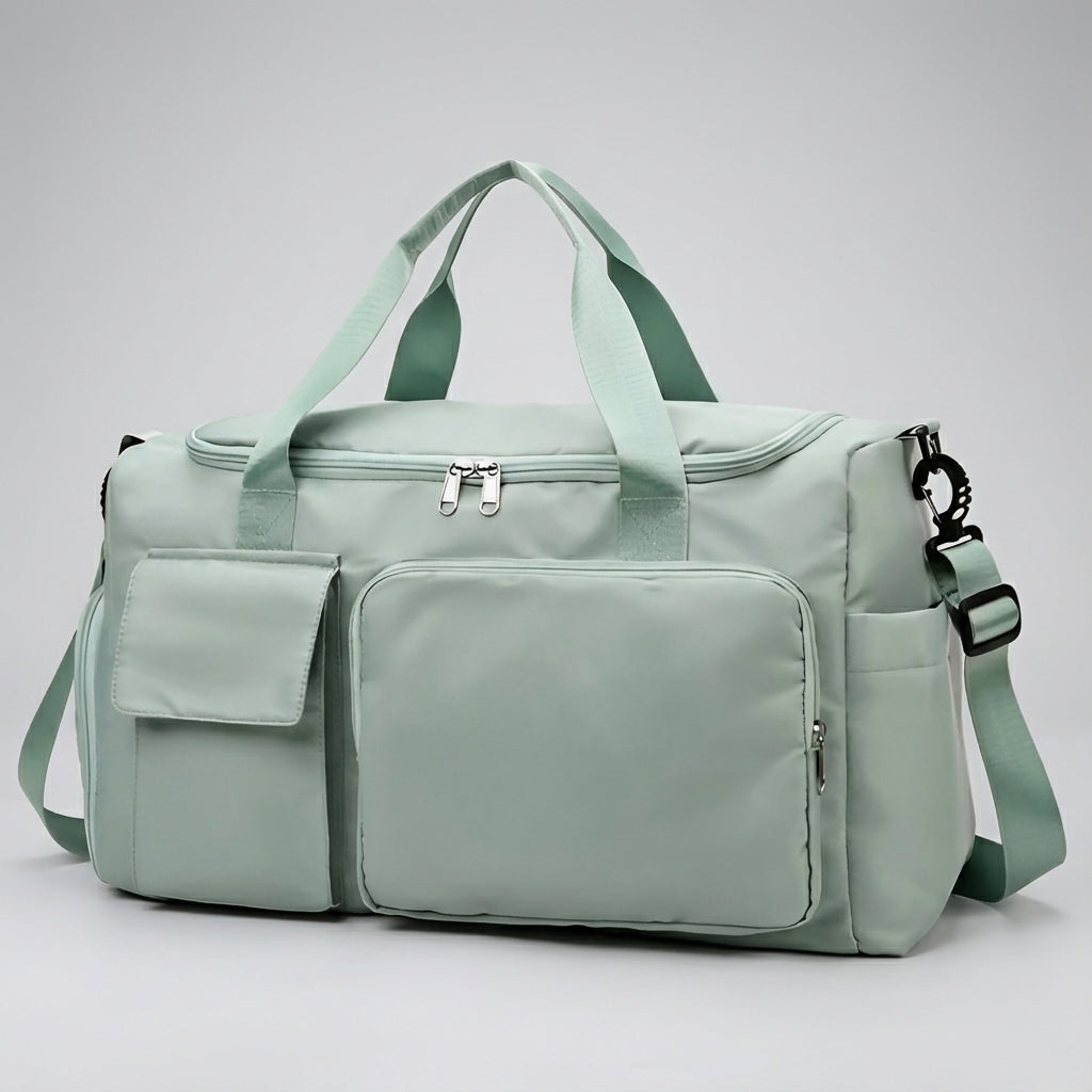 Unisex Large Travel Duffle Bag with Shoe Compartment for Weekend & Sports