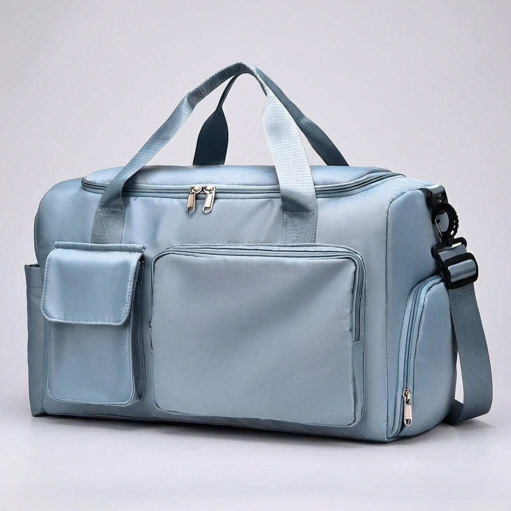 Unisex Large Travel Duffle Bag with Shoe Compartment for Weekend & Sports