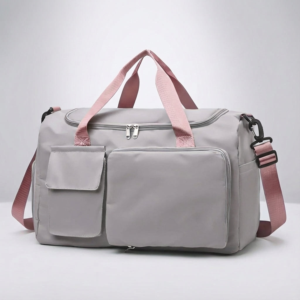 Unisex Large Travel Duffle Bag with Shoe Compartment for Weekend & Sports