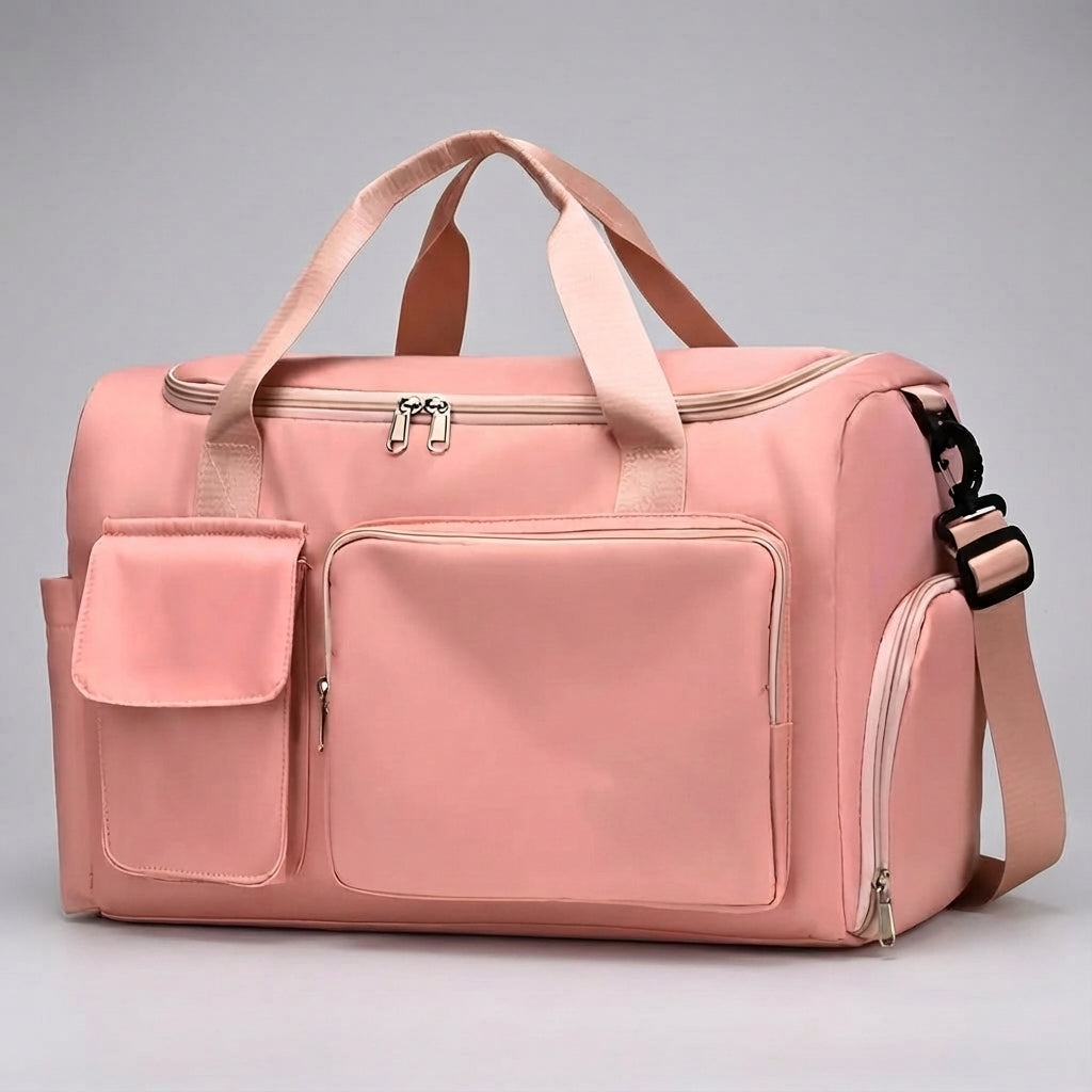 Unisex Large Travel Duffle Bag with Shoe Compartment for Weekend & Sports