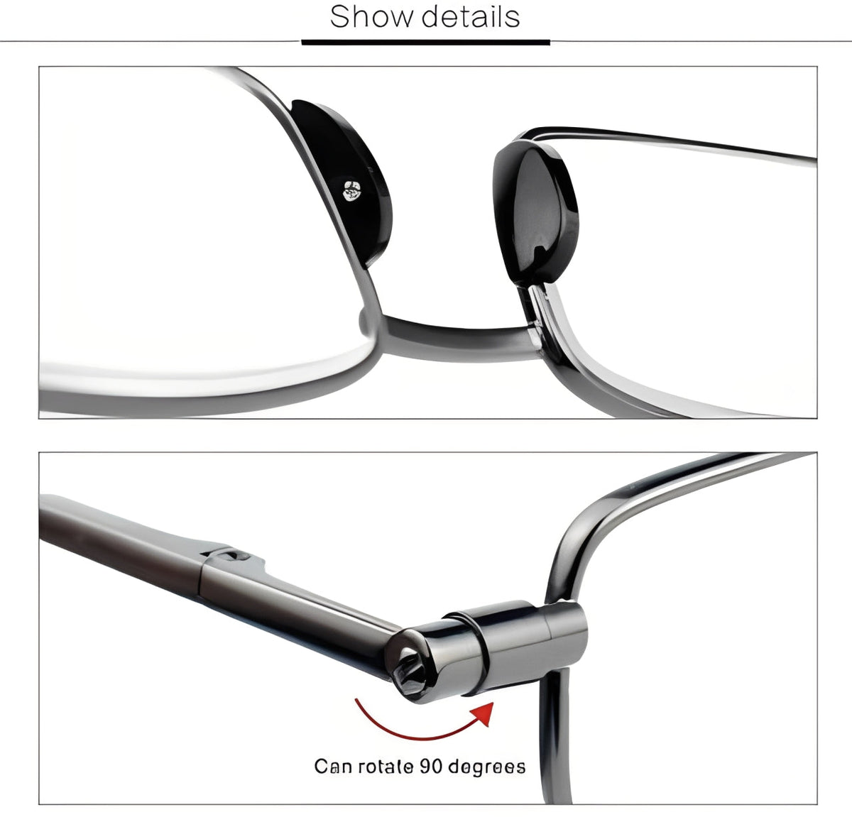 Unisex Lightweight Compact Folding Reading Glasses