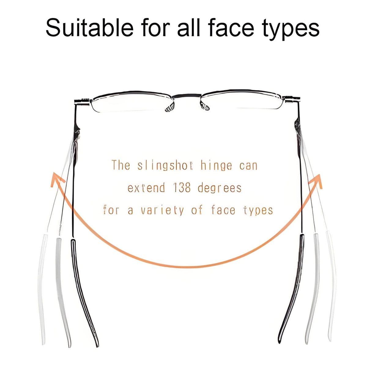 Unisex Lightweight Compact Folding Reading Glasses