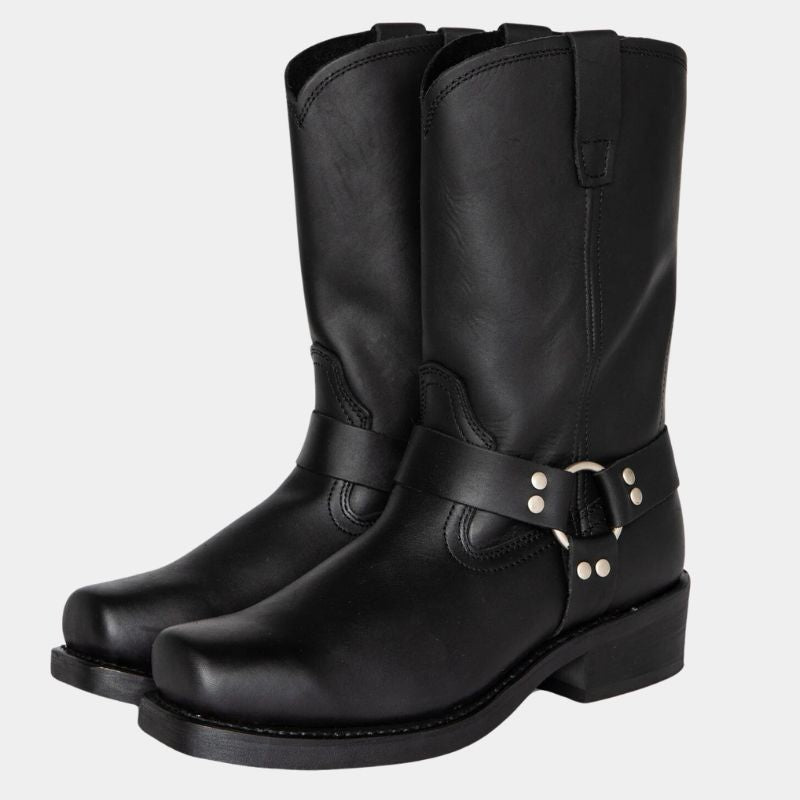 Unisex Mid-Calf Western Boots - Comfortable