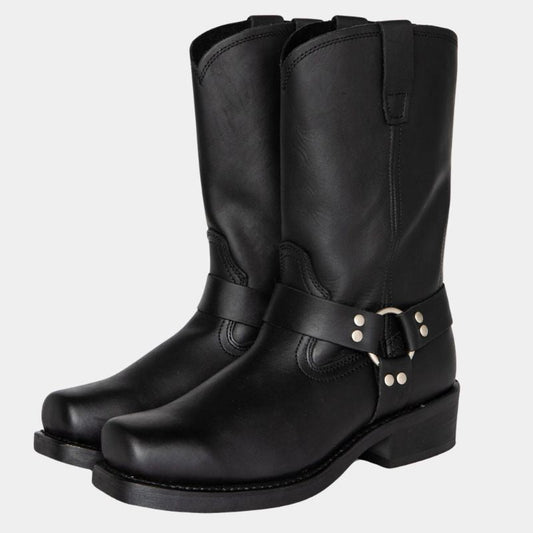 Unisex Mid-Calf Western Boots - Comfortable