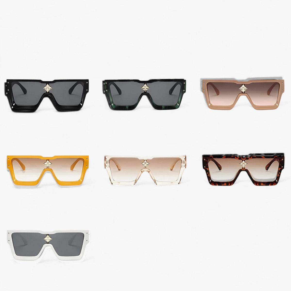 Unisex Mirrored Punk Sunglasses - Edgy Futuristic Eyewear