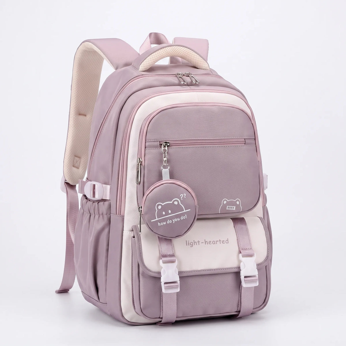 Unisex Multi-Compartment School Backpack for Everyday Use and Travel