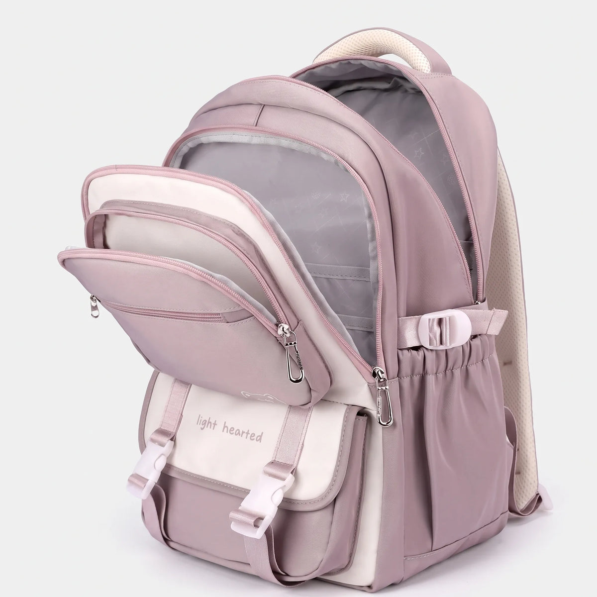 Unisex Multi-Compartment School Backpack for Everyday Use and Travel