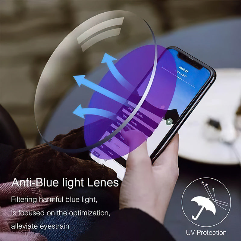 Unisex Multifocal Blue Light Blocking Reading Glasses