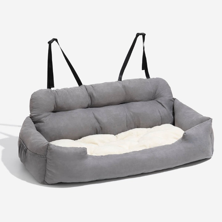 Unisex Pet Car Seat Bed for Dogs - Safe Travel & Comfort
