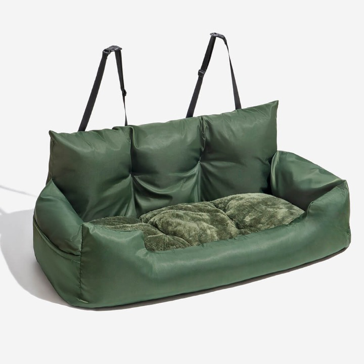 Unisex Pet Car Seat Bed for Dogs - Safe Travel & Comfort