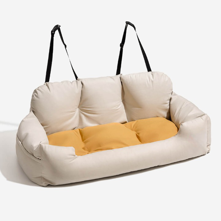 Unisex Pet Car Seat Bed for Dogs - Safe Travel & Comfort