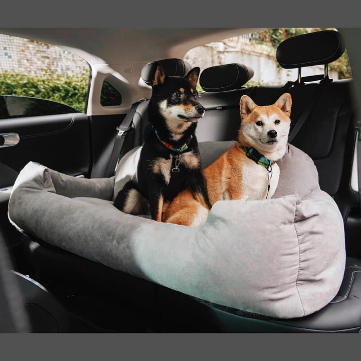 Unisex Pet Car Seat Bed for Dogs - Safe Travel & Comfort