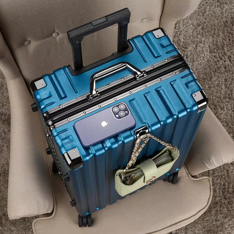 Unisex Protective Travel Suitcase with Secure Frame