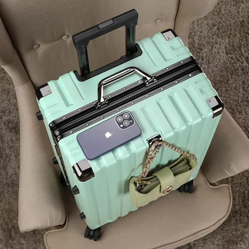 Unisex Protective Travel Suitcase with Secure Frame