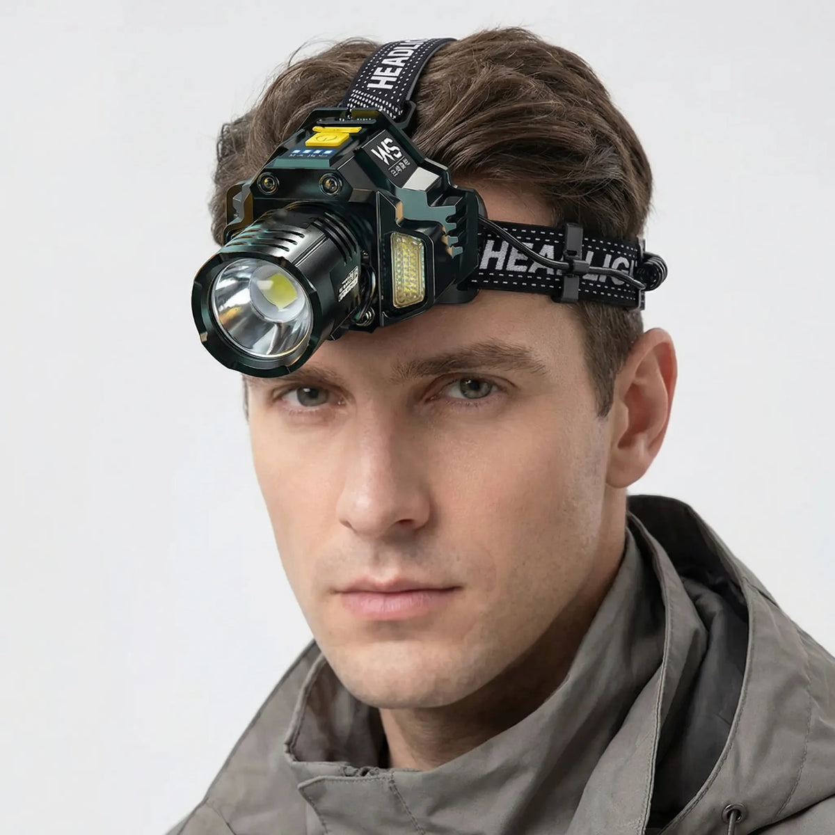 Unisex Rechargeable COB LED Headlamp for Outdoor Activities