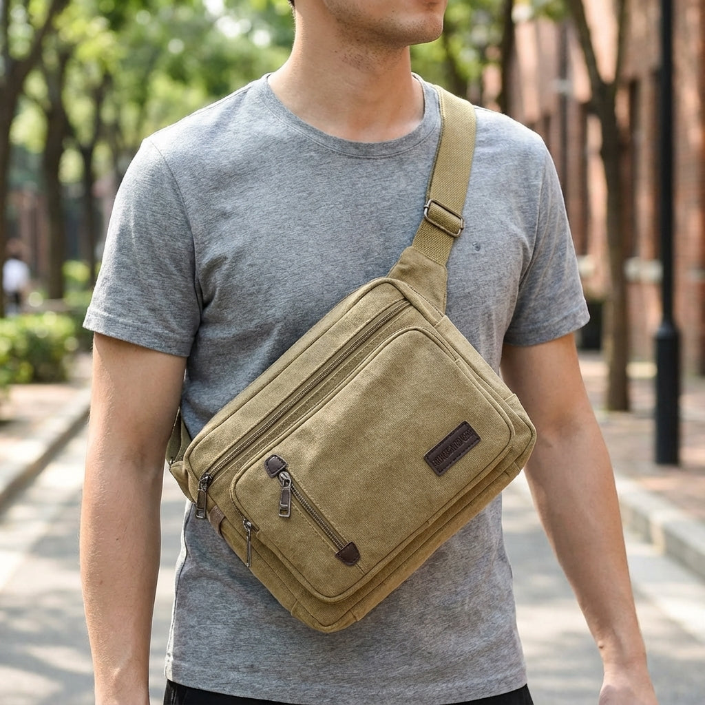 Unisex Retro Shoulder Bag