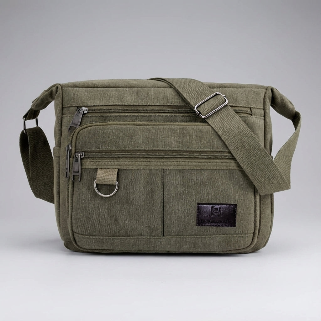 Unisex RFID-Blocking Messenger Bag - Secure & Organized