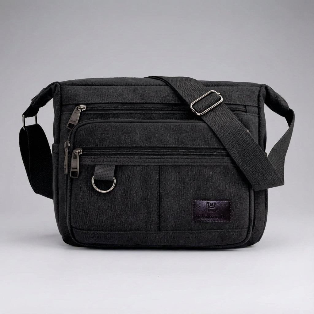 Unisex RFID-Blocking Messenger Bag - Secure & Organized