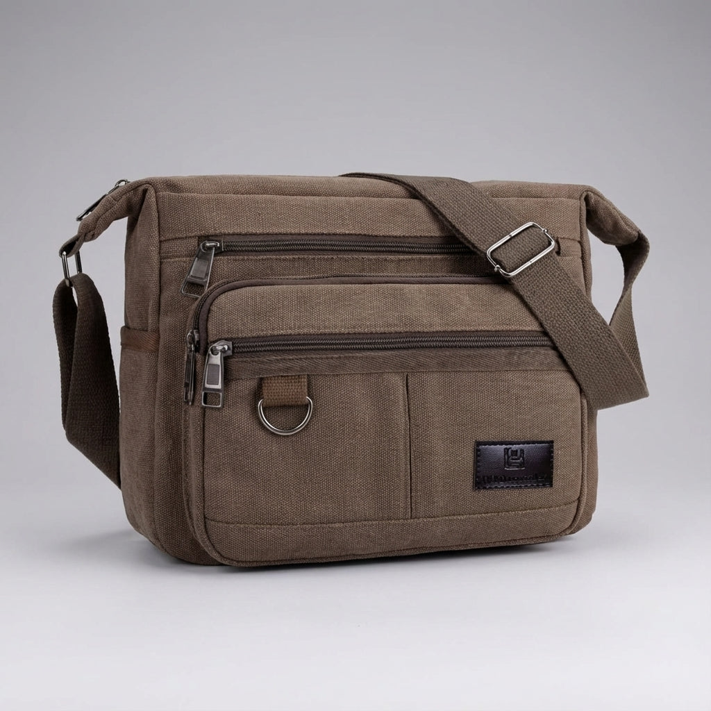 Unisex RFID-Blocking Messenger Bag - Secure & Organized