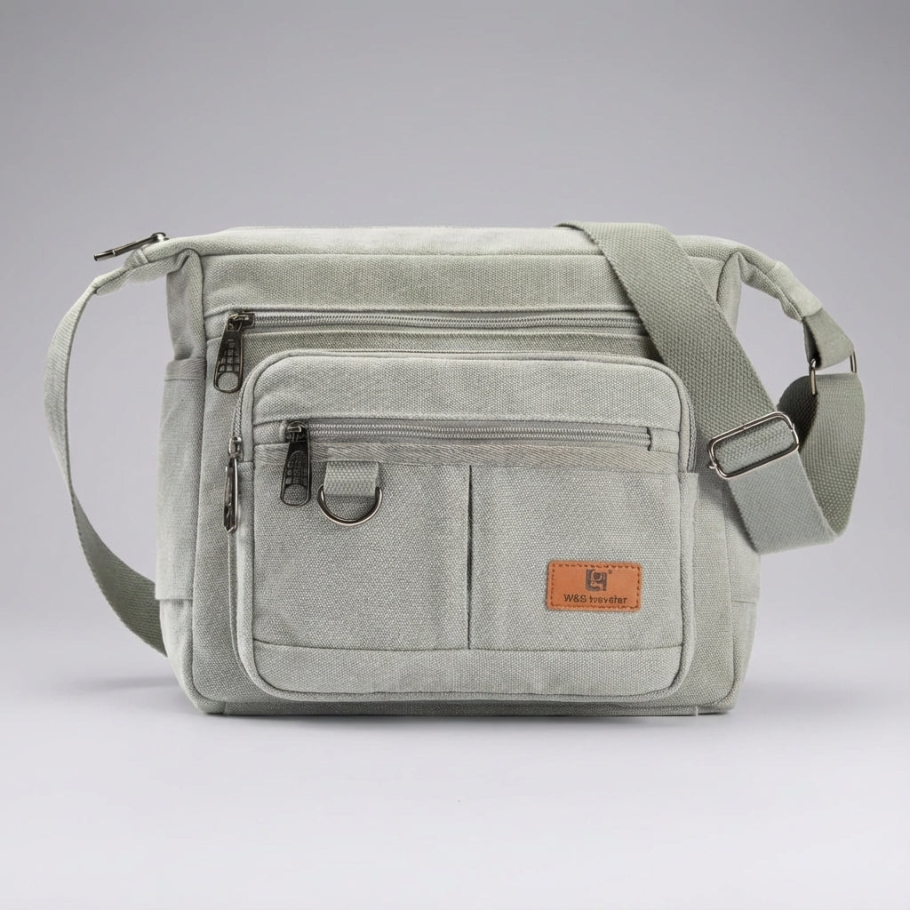 Unisex RFID-Blocking Messenger Bag - Secure & Organized