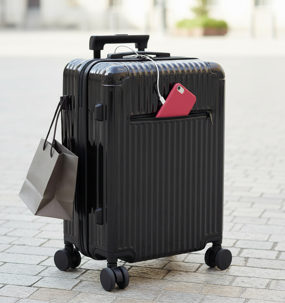 Unisex Suitcase with Quick Access for Smooth Travel