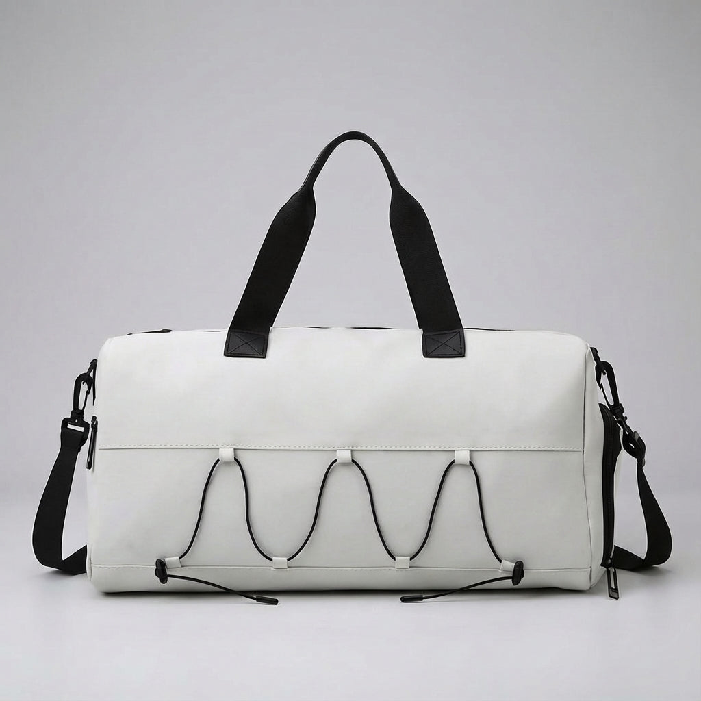 Unisex Travel Duffel Bag with Separate Shoe Compartment