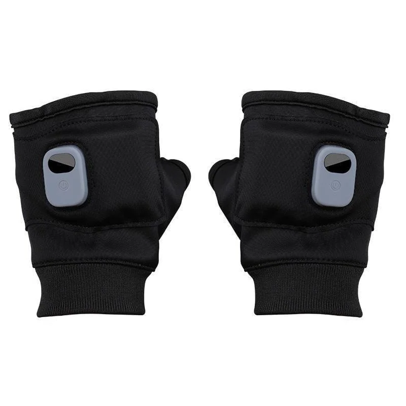 Unisex USB Rechargeable Heated Fingerless Winter Gloves
