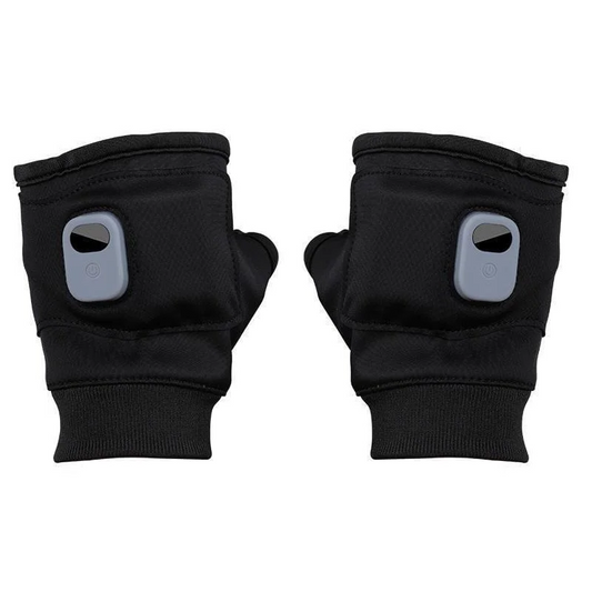 Unisex USB Rechargeable Heated Fingerless Winter Gloves