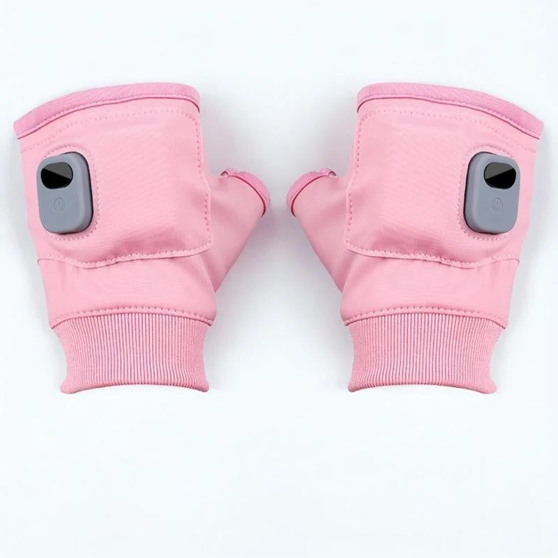 Unisex USB Rechargeable Heated Fingerless Winter Gloves