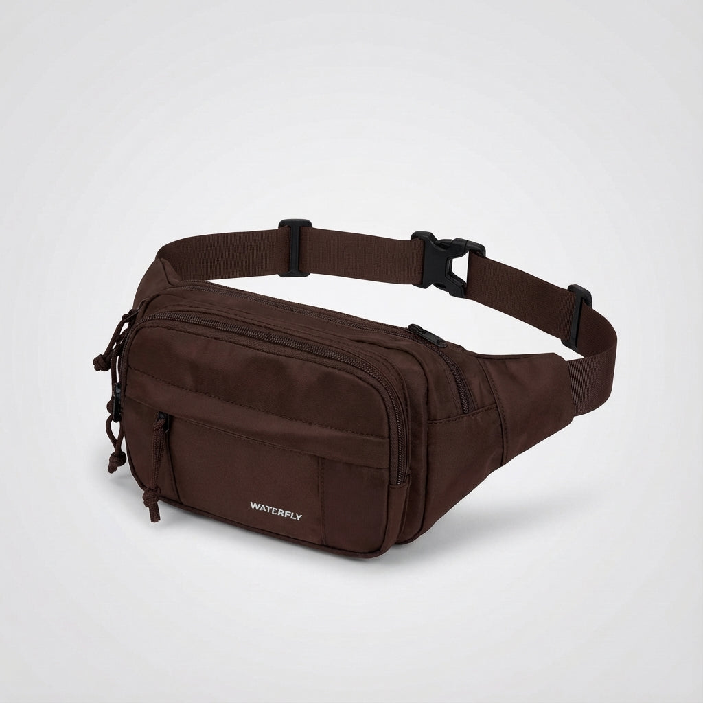 Unisex Waist Bag with Multiple Zipper Pockets for Optimal Organization