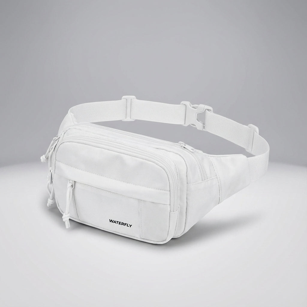 Unisex Waist Bag with Multiple Zipper Pockets for Optimal Organization