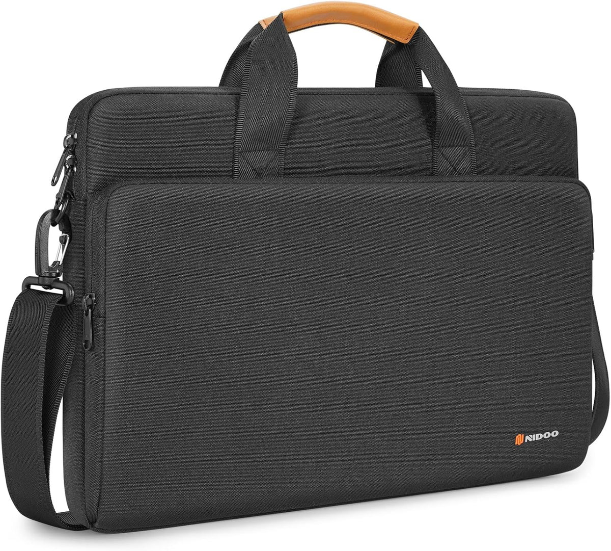 Unisex Water-Resistant Laptop Shoulder Bag with 360° Protection