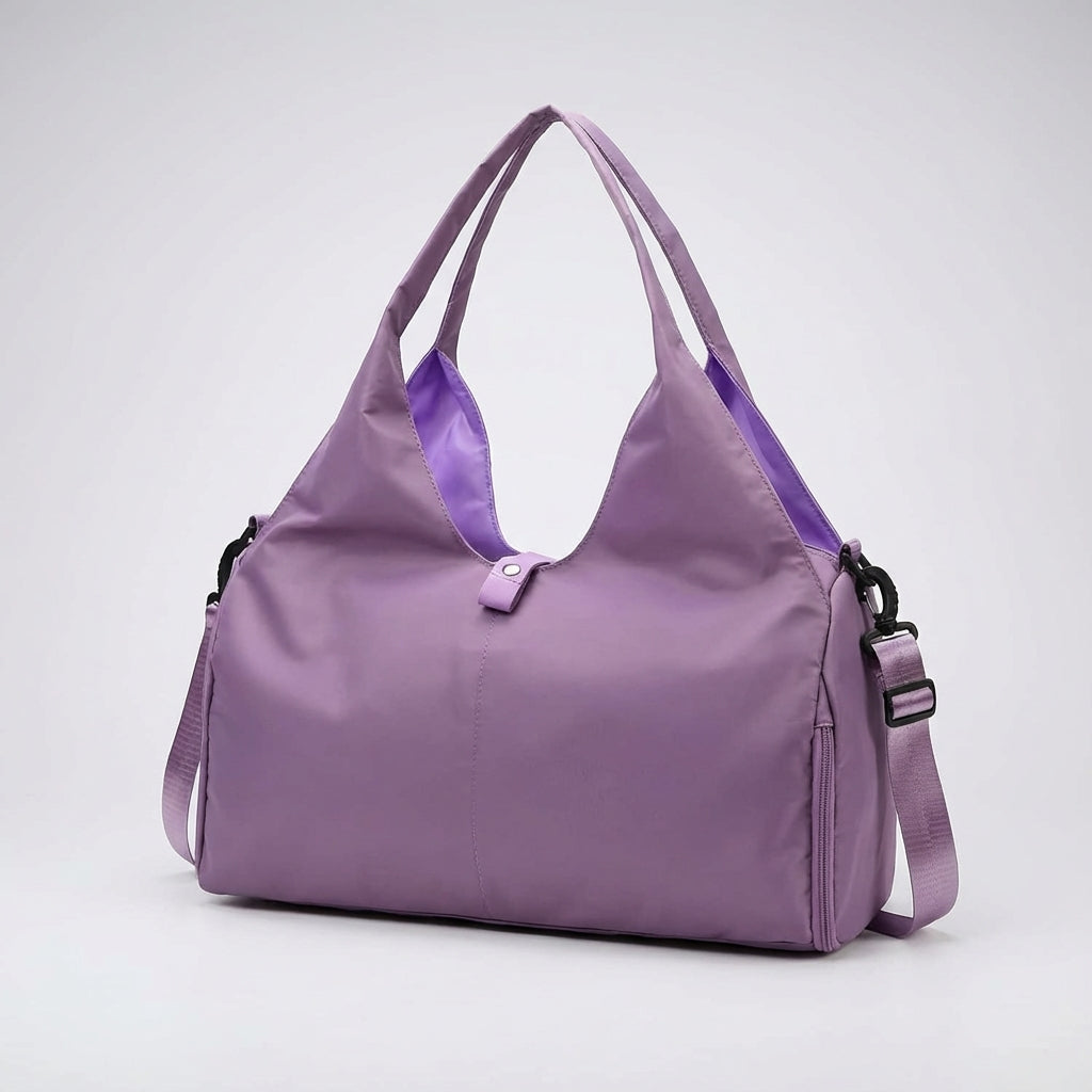 Unisex Water-Resistant Sports Bag with Shoe Compartment