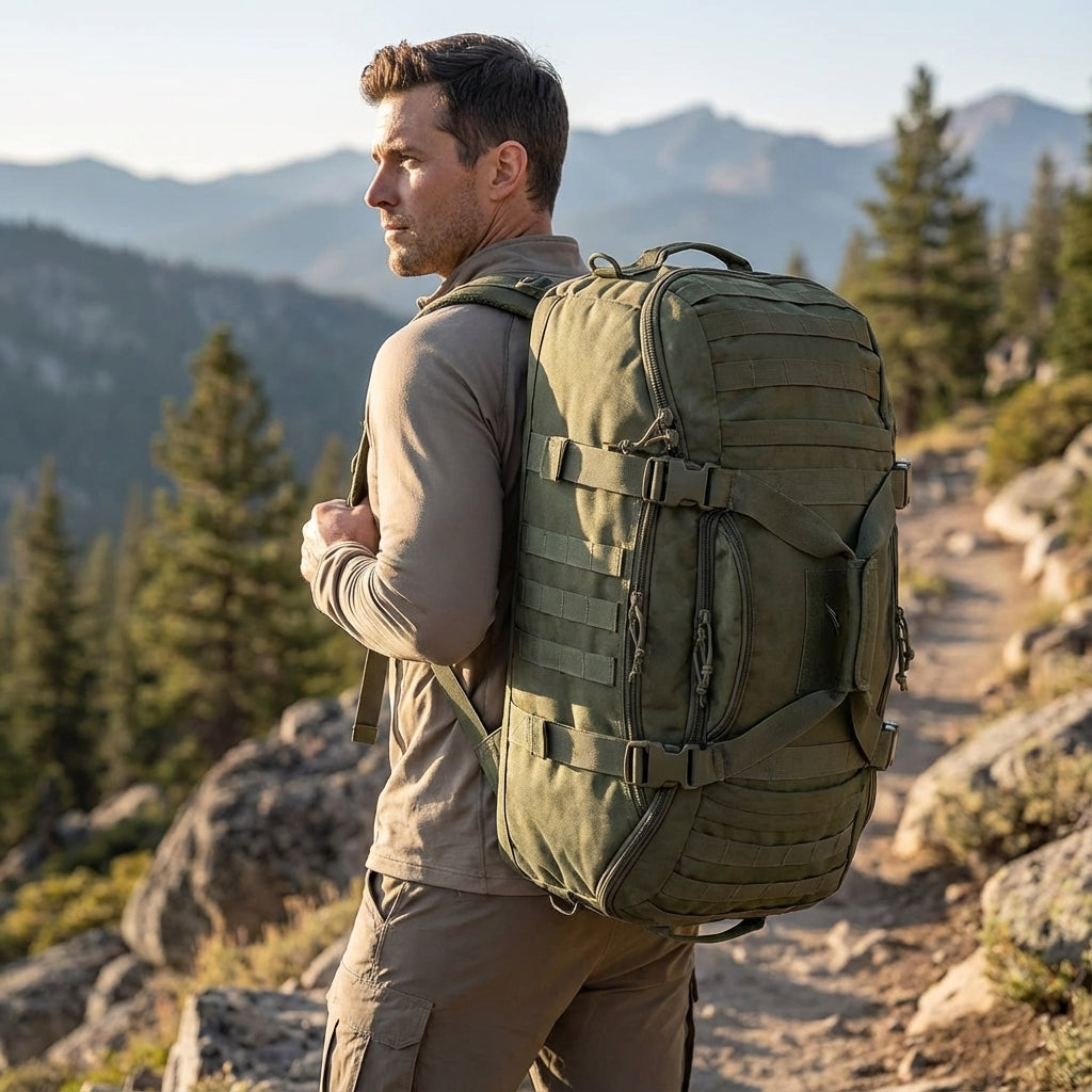 Unisex Water-Resistant Tactical Duffel Bag | Rugged & Versatile