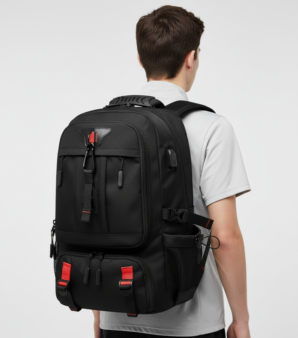 Unisex Water-Resistant Travel and Everyday Backpack