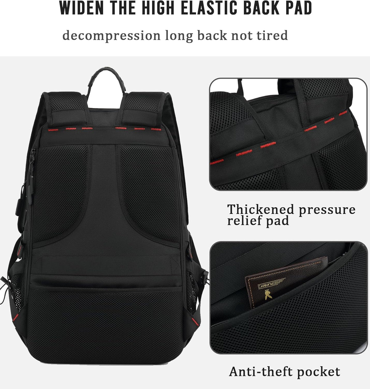Unisex Water-Resistant Travel and Everyday Backpack