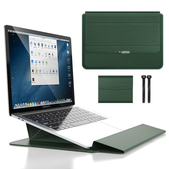Unisex Waterproof Laptop Sleeve with Stand & Wrist Rest for On the Go