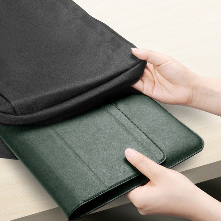 Unisex Waterproof Laptop Sleeve with Stand & Wrist Rest for On the Go
