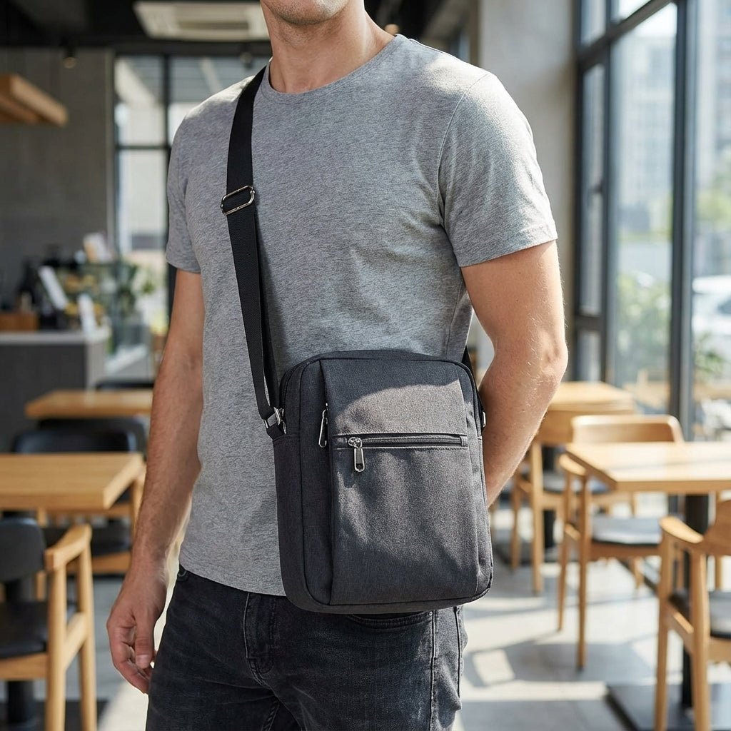 Unisex Waterproof Sling Bag - Secure & Organized Everyday Carry