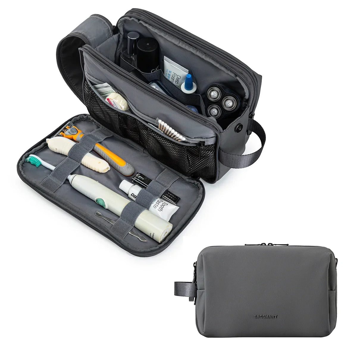 Unisex Waterproof Travel & Gym Toiletry Bag - Lightweight Organizer